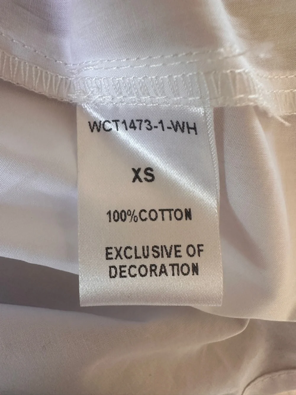 THML White Smocked Square Neck Ruffle Strap Blouse XS NWT - Picture 4 of 5